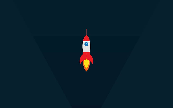 rocket launch minimalism material minimal universe, red, no people