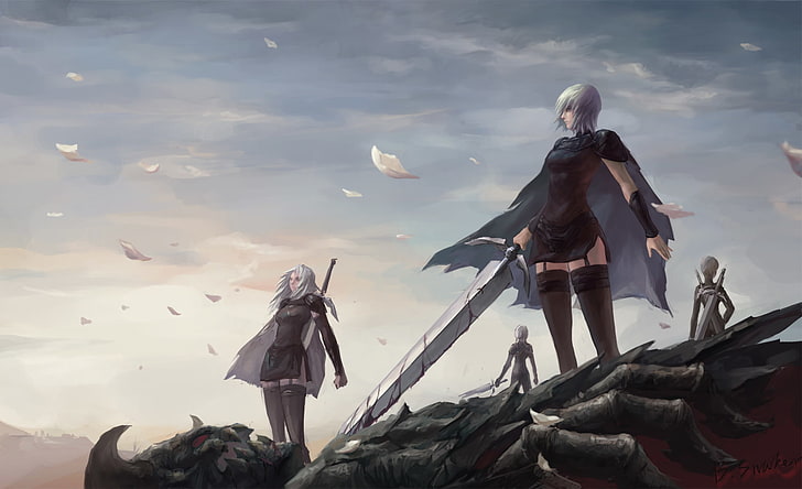 Claymore (anime), anime girls, Clare, sky, real people, lifestyles, HD wallpaper
