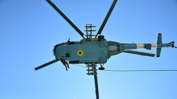 Helicopter, Ukraine, Mi-8, Landing, Chassis, The blades, Ukrainian air force