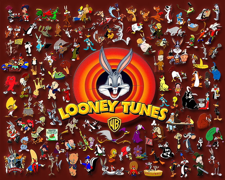 TV Show, Looney Tunes, Collage, text, multi colored, shape, HD wallpaper