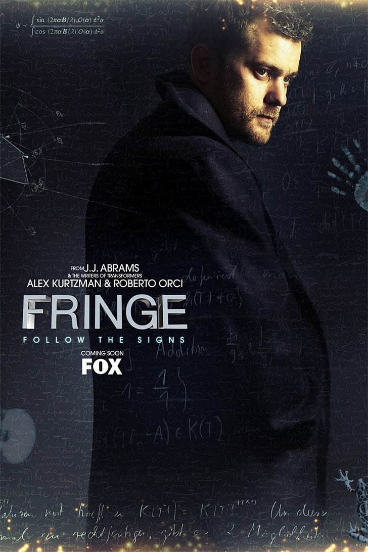 Fringe (TV series), poster, one person, text, western script