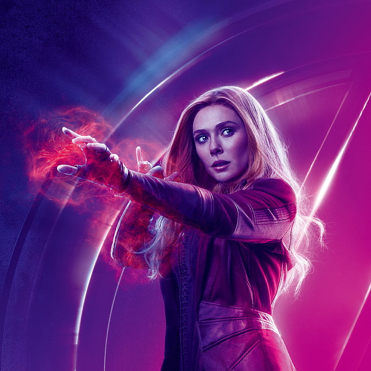 untitled, Avengers: Infinity War, Elizabeth Olsen, Wanda Maximoff, HD wallpaper