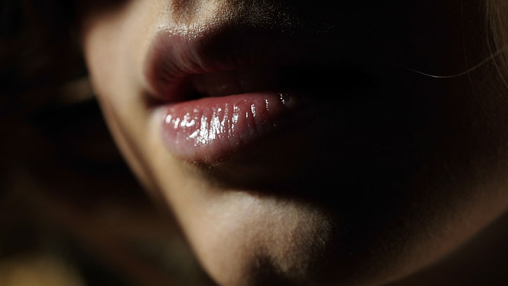 lips, macro, women, juicy lips, photography, closeup, human body part, HD wallpaper