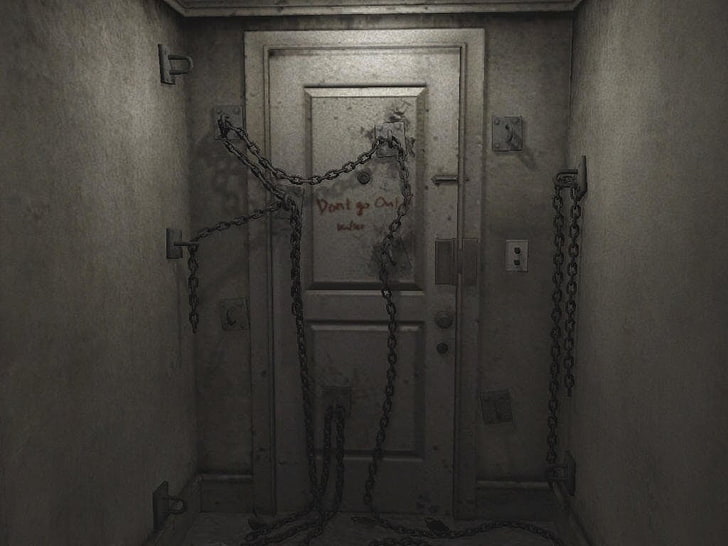Silent Hill, Door, Lock, HD wallpaper