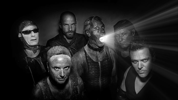 movie poster, Rammstein, band, group of people, men, males, adult