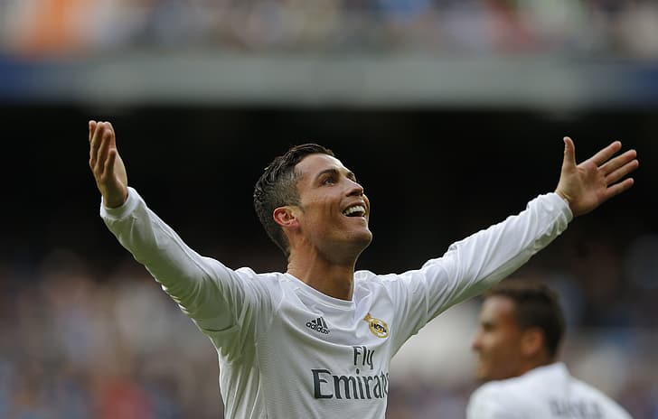 joy, football, victory, form, Cristiano Ronaldo, player, CR7, HD wallpaper