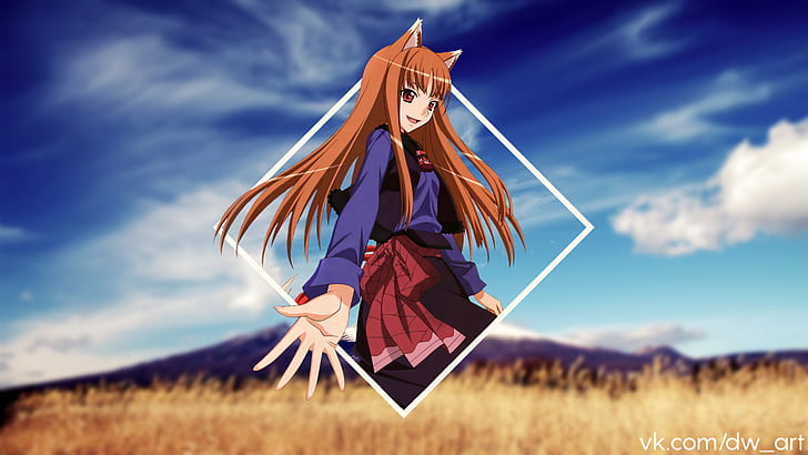 HD wallpaper: anime girls, Horo (Spice and Wolf), Holo, 2D, Photoshop,  picture-in-picture | Wallpaper Flare