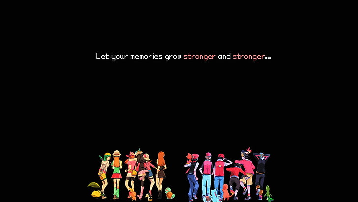 pokemon third generation, Pokémon, Ash Ketchum, black background, HD wallpaper