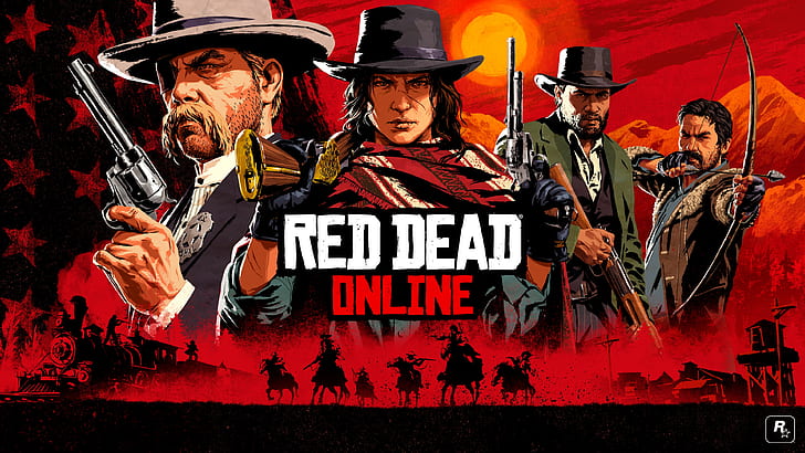 the bandits, Rockstar, cowboy, wild West, Red Dead Redemption 2, HD wallpaper