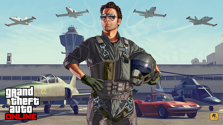 Grand Theft Auto Online game poster, Grand Theft Auto V, Grand Theft Auto V Online, HD wallpaper