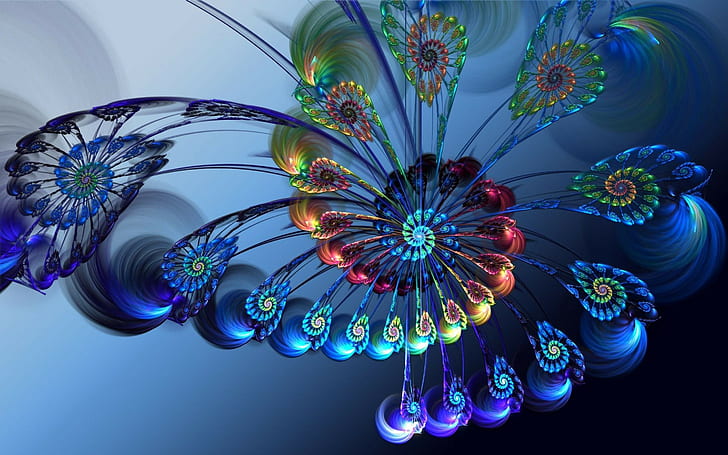 abstract, fractal, 3D
