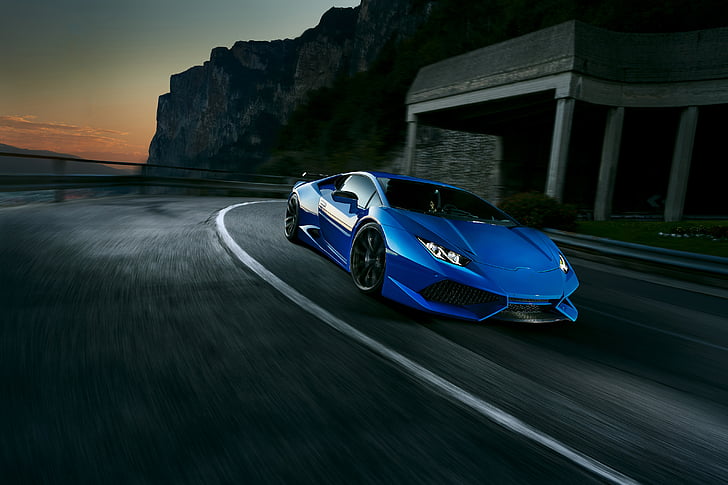 blue Lamborghini Aventador, Lamborghini Huracan, Novitec Torado, HD wallpaper