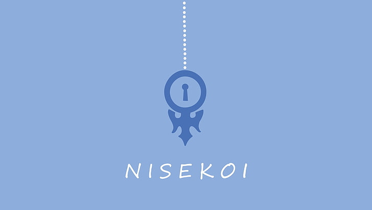Nisekoi, logo, blue, communication, studio shot, indoors, no people, HD wallpaper