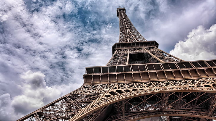 Paris, Eiffel Tower, France, sky, HD wallpaper