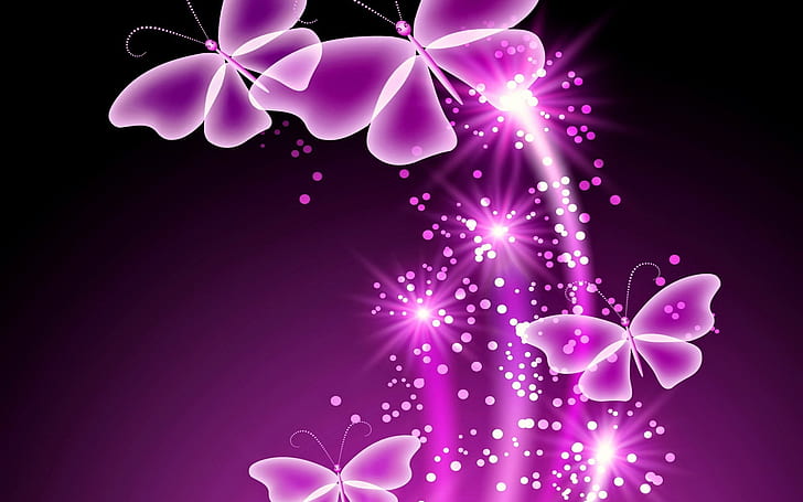 HD wallpaper: Purple Butterflies, purple animated butterflies, art, design  | Wallpaper Flare