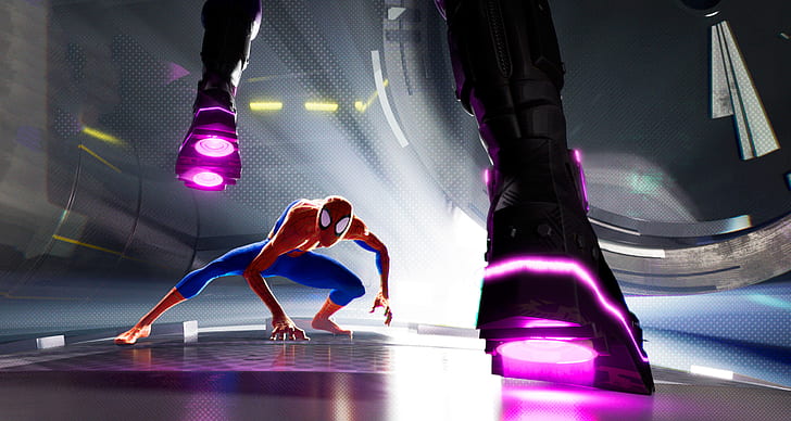 spiderman into the spider verse, 2018 movies, animated movies, HD wallpaper
