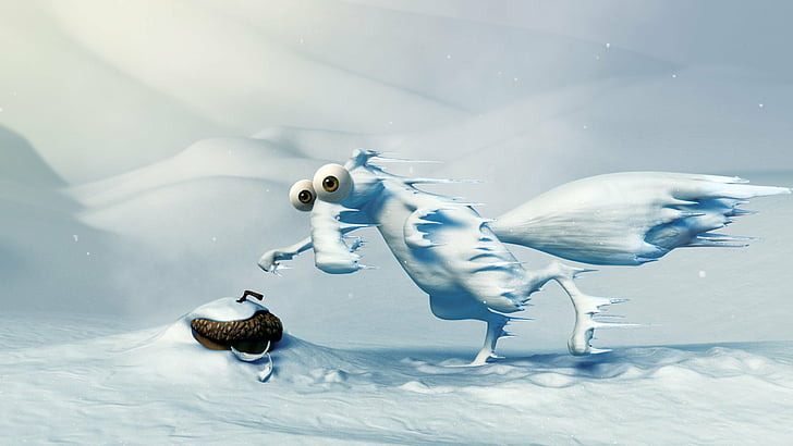 Ice Age, Acorn, Frozen, Scrat (Ice Age), HD wallpaper
