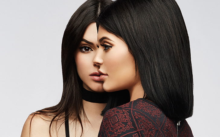 Kendall and Kylie Jenner Sisters 4K, HD wallpaper
