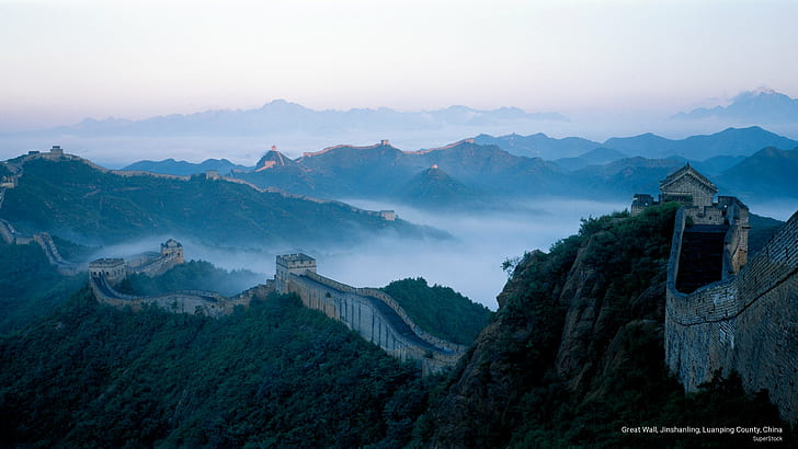 Great Wall, Jinshanling, Luanping County, China, Landmarks, HD wallpaper