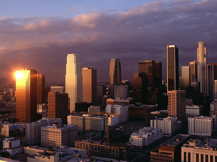 Downtown Los Angeles HD, world, travel, travel and world, HD wallpaper