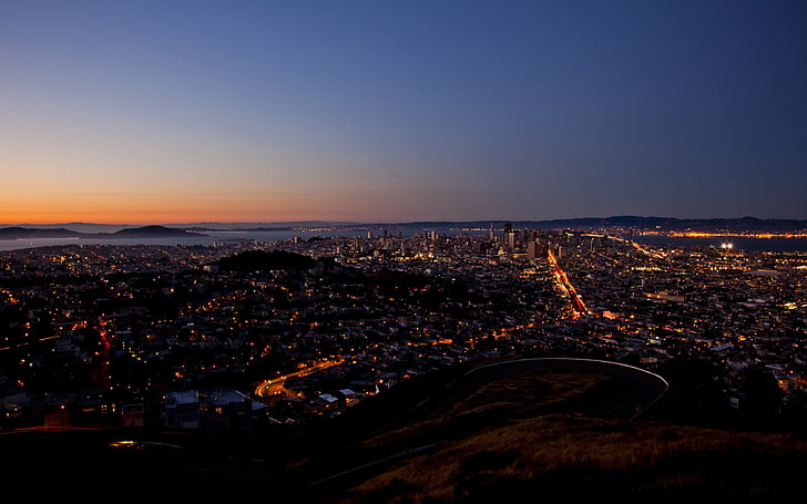 aerial photo of city, cityscape, San Francisco, USA, building exterior, HD wallpaper