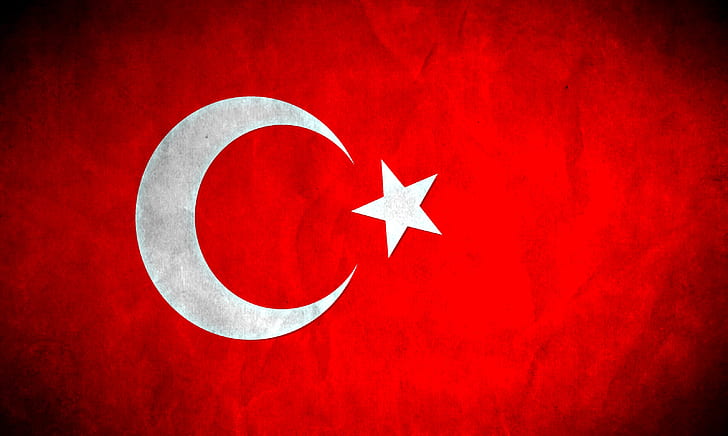 Turkish, Turkey, flag, HD wallpaper