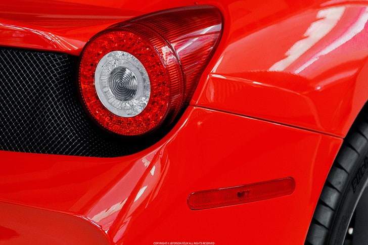 car, Ferrari 458 Speciale, red, motor vehicle, land vehicle, HD wallpaper