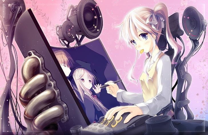 427399 4K anime syego circuitry women circuit numbers women trio  school uniform anime girls electronic circuit boards  Rare Gallery HD  Wallpapers