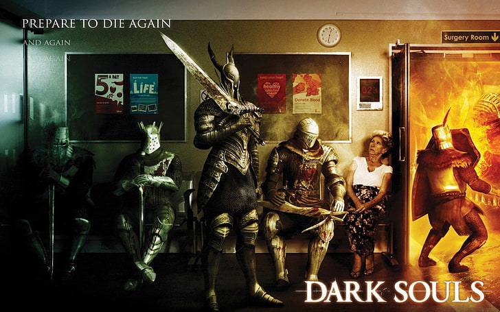 Dark Souls Prepare To Die Again digital wallpaper, video games
