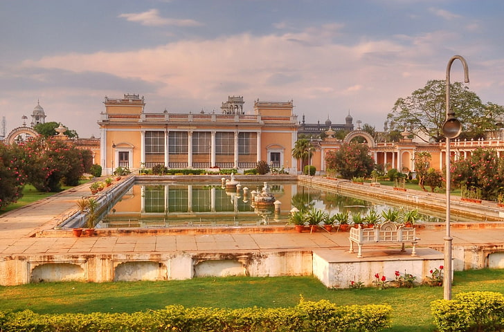 Palaces, Chowmahalla Palace, Architecture, Building, Garden, HD wallpaper