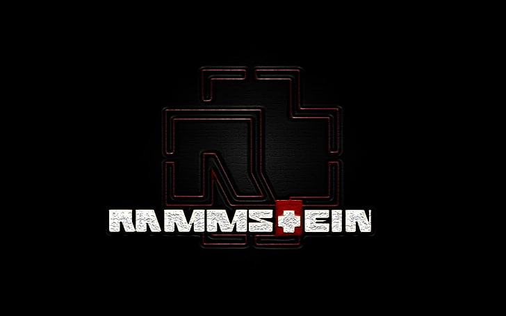 MMMS+CIN text on black background, Rammstein, typography, minimalism, HD wallpaper