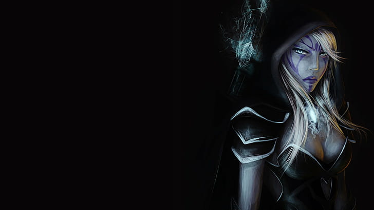 1920x1080 px Defense Of The Ancients Dota 2 Drow Ranger Steam (software) video games People Eyes HD Art