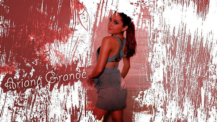 Ariana Grande Desktop Background, ariana grande, women, redheads, HD wallpaper