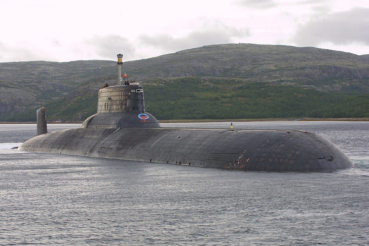 submarine, Typhoon Class Nuclear Submarine, HD wallpaper