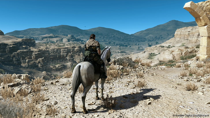 Metal Gear Solid V: The Phantom Pain, looking into the distance