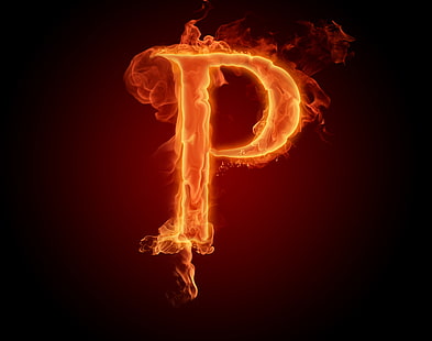 HD wallpaper: flaming letter P digital wallpaper, fire, flame, alphabet,  Litera | Wallpaper Flare