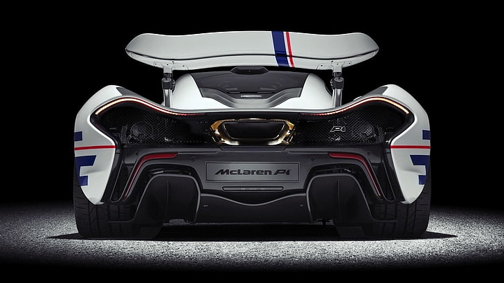 black and white VR goggles, vehicle, McLaren, McLaren P1, car, HD wallpaper