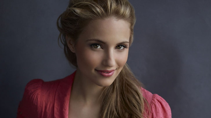 women's pink shirt, actress, the series, losers, choir, Diana Agron