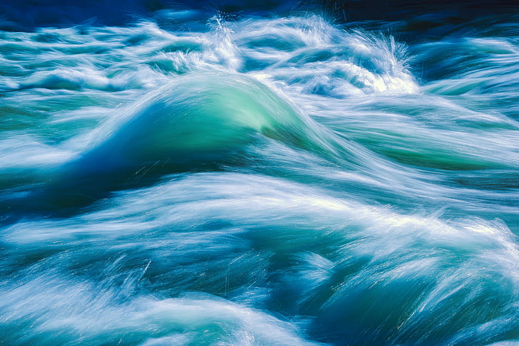 close up of sea wave painting, yellowstone national park, yellowstone national park, HD wallpaper