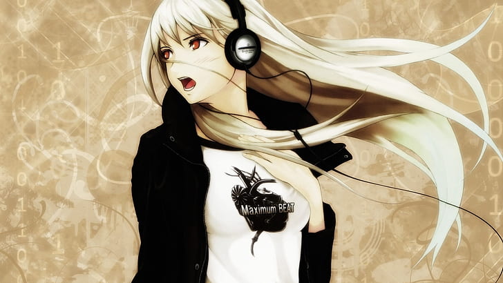 HD wallpaper: beat, anime, blonde, anime girl, music, illustration, long  hair | Wallpaper Flare