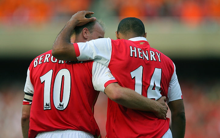 Arsenal, Dennis Bergkamp, Footballers, soccer, Thierry Henry