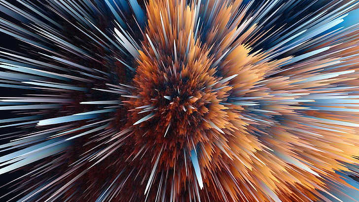 explosion, particle, abstraction, abstract art, graphics