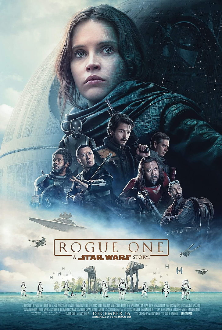 Star Wars, Rogue One: A Star Wars Story, Jyn Erso, stormtrooper, HD wallpaper