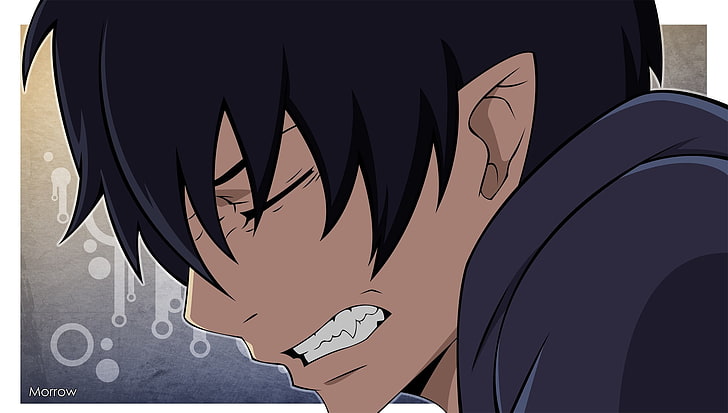 black-haired anime character illustration, Blue Exorcist, anime boys