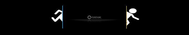 black and white illustration, Portal (game), Portal 2, Aperture Laboratories, HD wallpaper