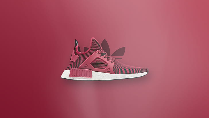Adidas, shoes, pink shoes, RX1R, red shoes, HD wallpaper