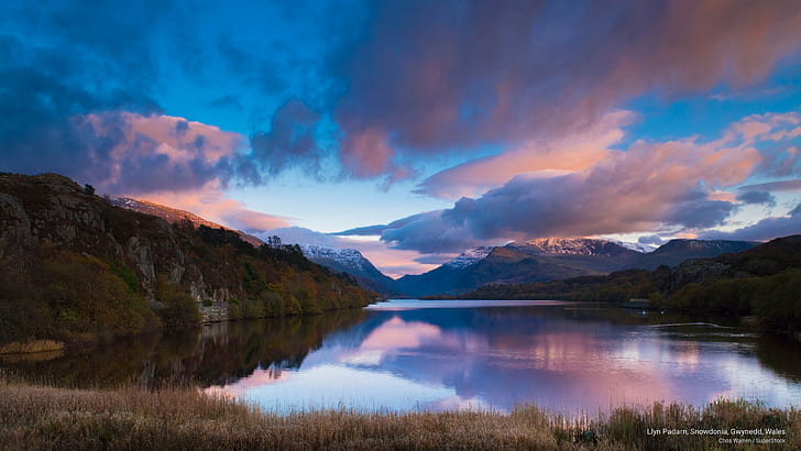 Llyn Padarn, Snowdonia, Gwynedd, Wales, Europe, HD wallpaper