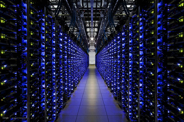 Data Center, Datacenter, Google, Server, HD wallpaper