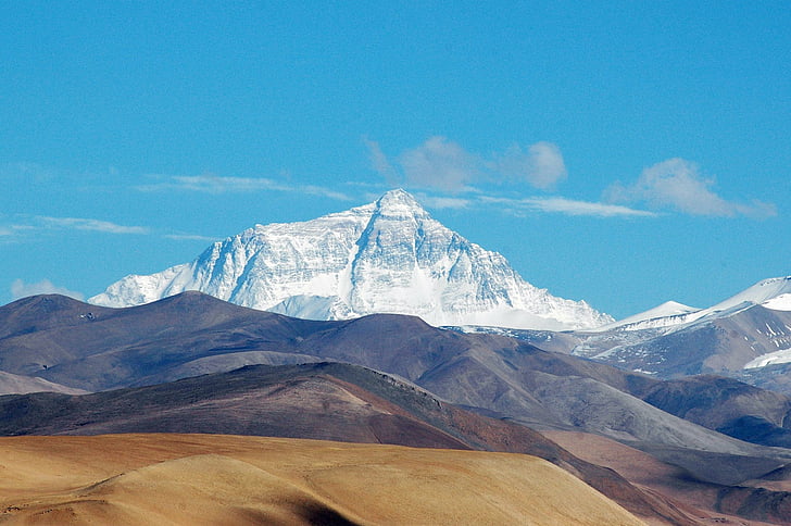 Earth, Mount Everest, mountain, scenics - nature, snow, sky, HD wallpaper