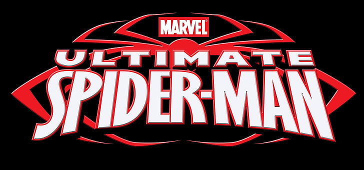 ultimate spider man, illuminated, text, communication, neon, HD wallpaper